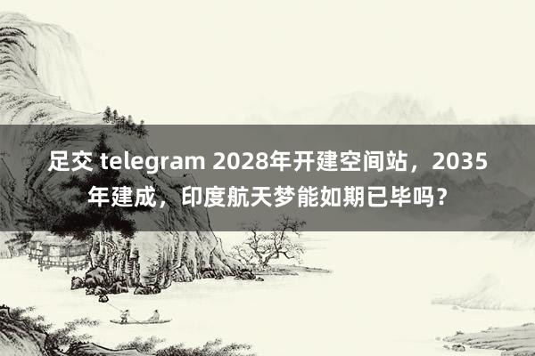 足交 telegram 2028年开建空间站，2035年建成，印度航天梦能如期已毕吗？