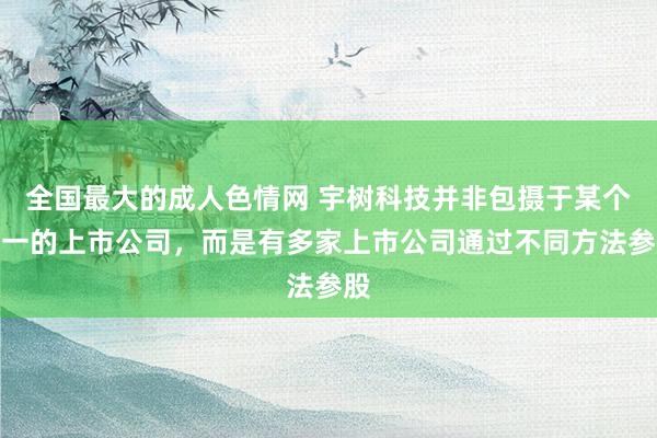 全国最大的成人色情网 宇树科技并非包摄于某个单一的上市公司，而是有多家上市公司通过不同方法参股